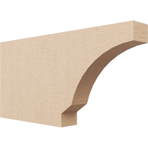 Ekena Millwork 2in. W x 8in. H x 16in. L Moab Woodgrain TimberThane Rafter Tail, Primed Tan RFTUR02X08X16MOARCPR - main